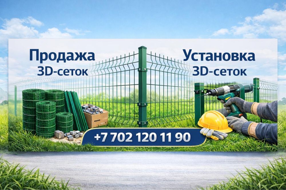 Сетка 3д /Евро забор/ калитки /ворота/ продажа 3д сетки