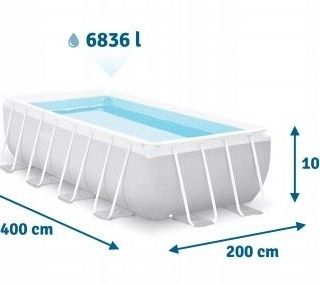 Basseyin |каркасний |бассейин INTEX  400×200×100 достафка бесплатная