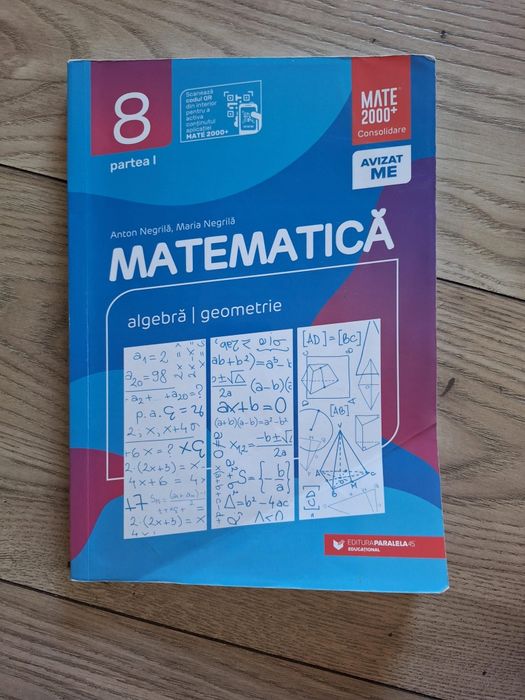 Culegeri matematica partea 1 si 2 - clasa a 8 a