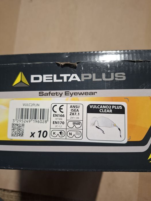 Защитные очки Delta Plus модели Vulcano2 Plus Clear
