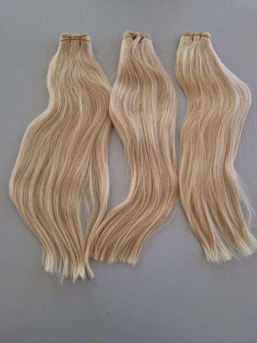 Естествена коса с плътен косъм и крайща!