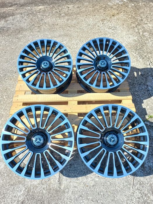 19 Mercedes C E S ML GLC GLE Class 8.5j et35 Black Polish Чисто Нови