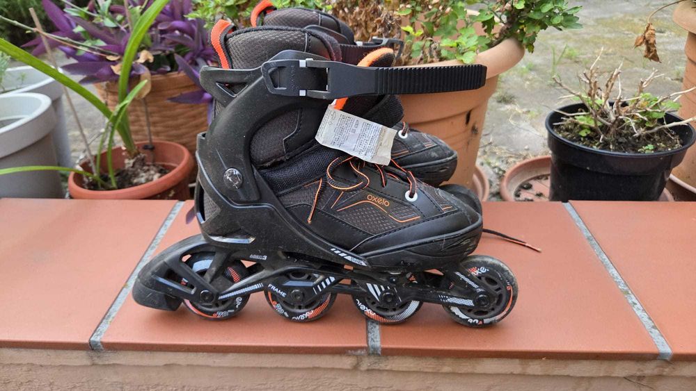2x patine cu rotile Decathlon Oxello masura 35-38 reglabile