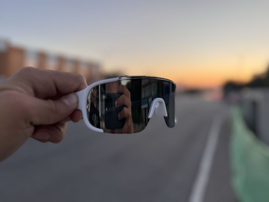 Солнцезащитные Очки серебристые зеркальные