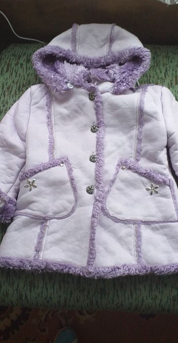 Детско кожухче , светло лилаво