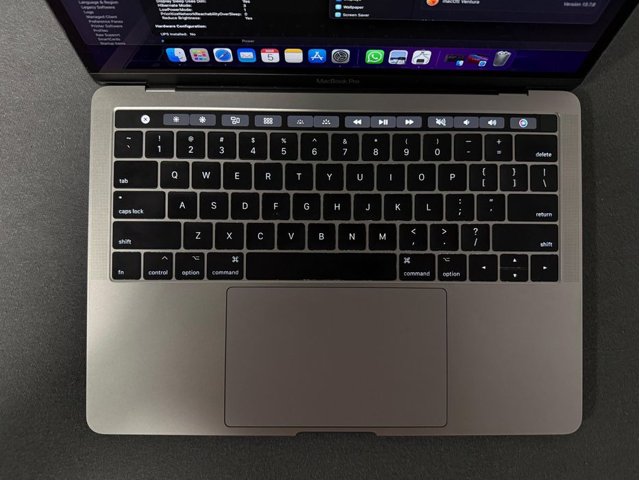 MacBook Pro 2017 Touch Bar 13 Inch, i5, 8GB RAM, 256GB SSD