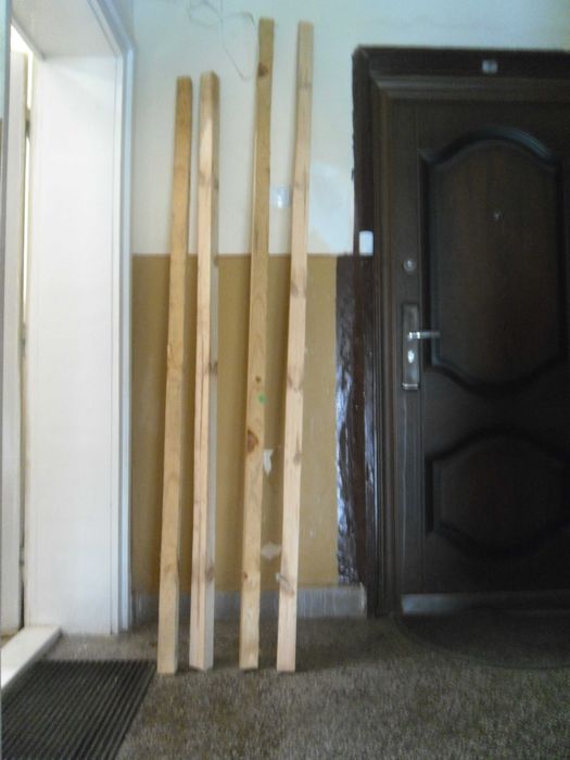 Естествен паркет, летви 5/5 и летви  и парчета от OSB-1,8