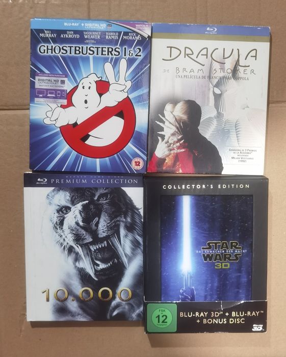 Blu-ray digibook 10000 BC Ghostbusters 1 2 Star Wars Dracula bluray