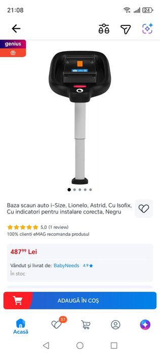 Bază Isofix Lionelo Astrid i-size