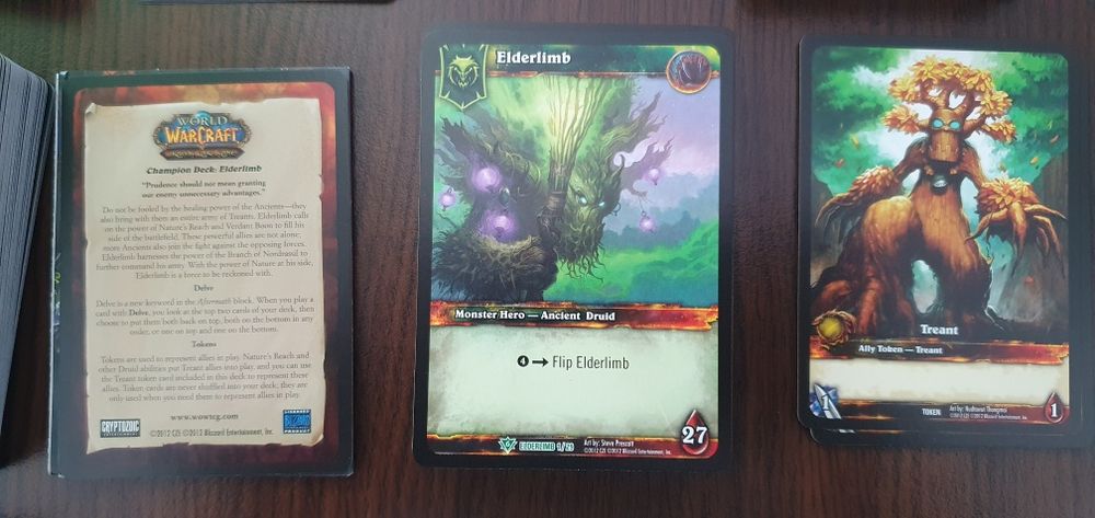 World of Warcraft trading card game WOW TCG Champion decks Class start