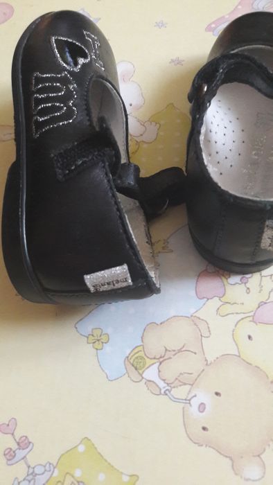Pantofi negri, piele naturala, Melanie, masura 20, NOI