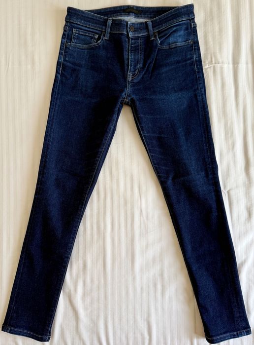 Blugi UNIQLO Stretch Skinny - Albastru Închis - Talie 30 / Lungime 32