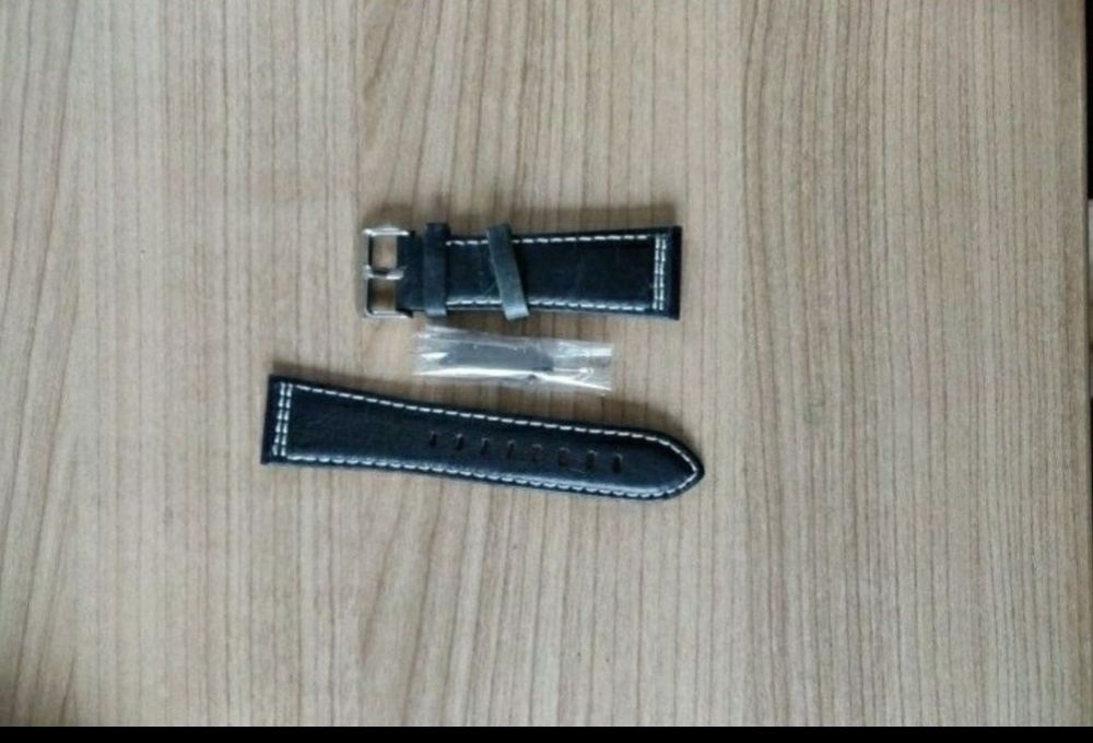 curea neagra piele naturala 24 24mm noua negru
