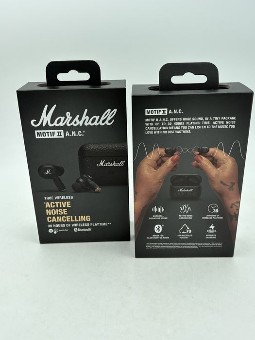 MARSHALL Motif II ANC, black, sigilate, transport inclus