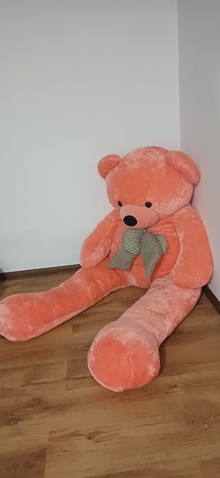 Urs de pluș roz si Alb cu negru