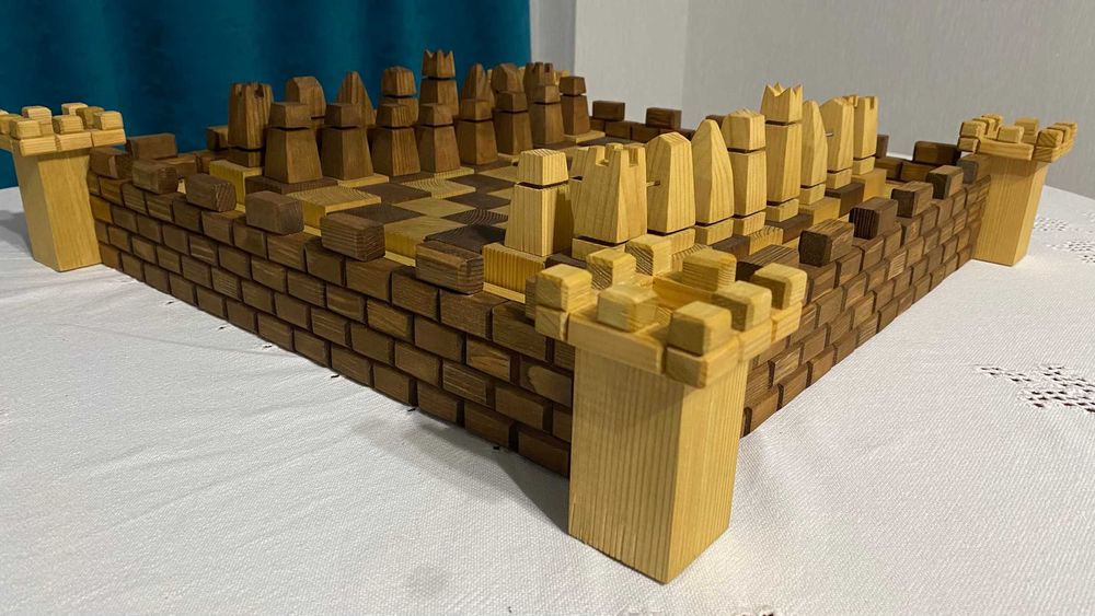 ШАХ дървен, ръчна изработка