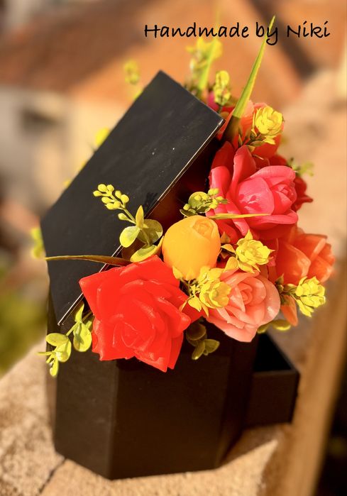 Букет за абитуриенти от ароматен глицерицеринов сапун