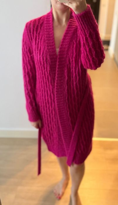 Cardigan împletit cu Rochie - Compleu