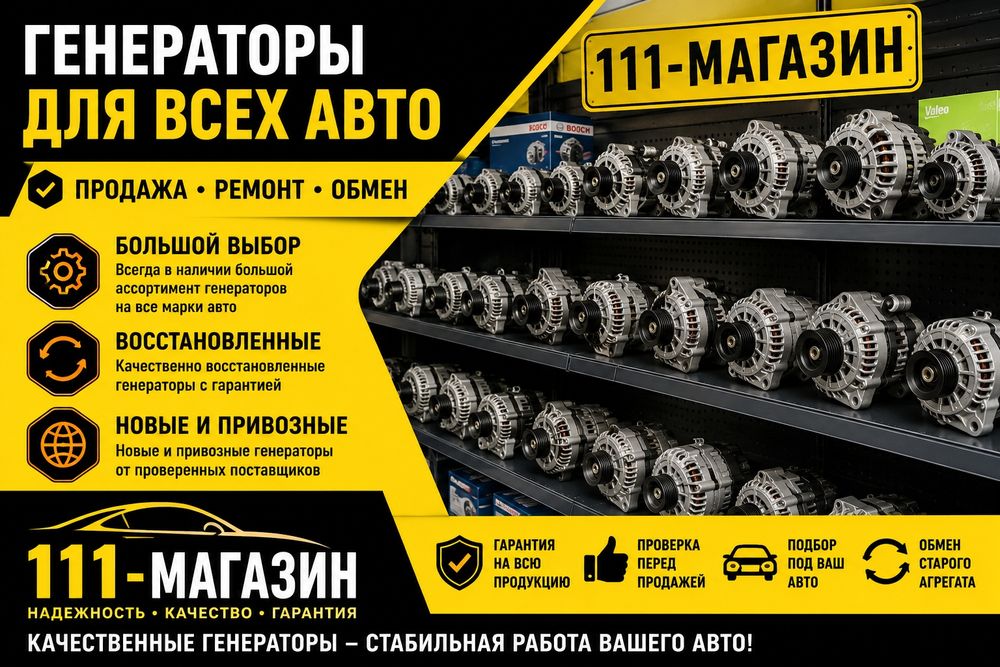 Стартеры Генераторы Продажа Ремонт Все Марки Авто Караганда