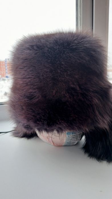 Шапка ушанка песцовая новая