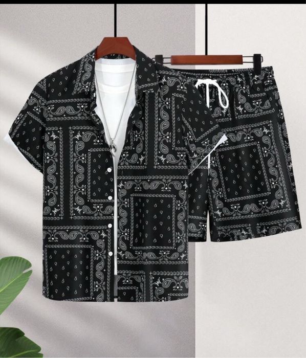 Compleu vara Camasa si pantaloni Scurti Barbati *TOP*