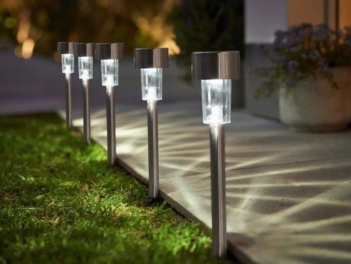 Комплект от 6 броя LED соларни лампи