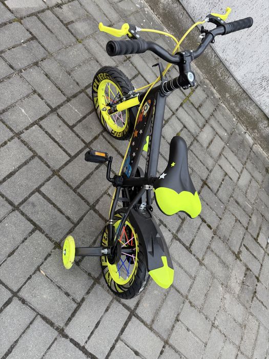 Bicicleta copii 3-5 ani plus roti ajutatoare