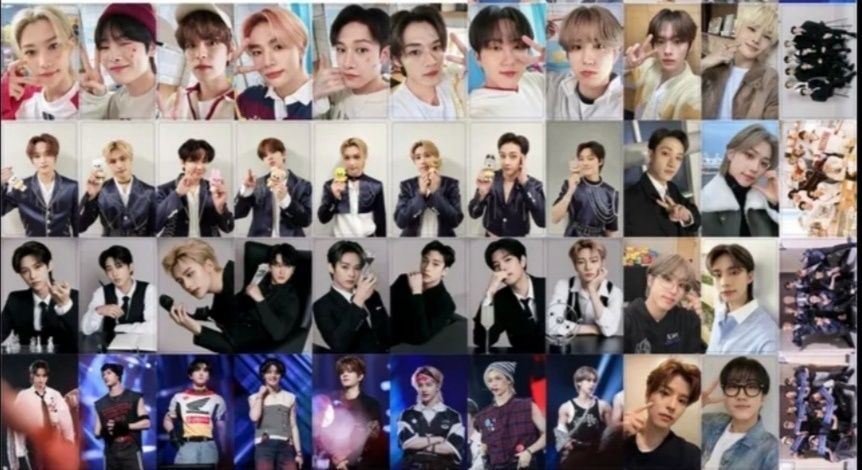 24 картички Enhypen itzy TxT black pink Stray kids