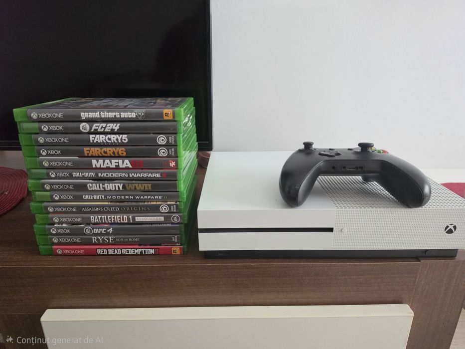 Xbox One S + controller
Consolă: 1 TB
Controller inclus