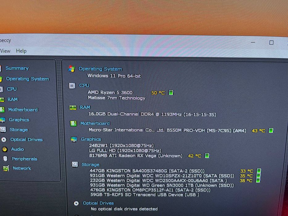 Vand kit Amd Ryzen 5 3600+ Msi b550m pro vdh