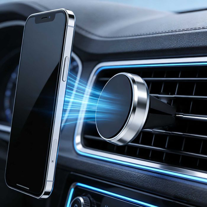 Suport auto magnetic universal ROCK® pentru telefon mobil