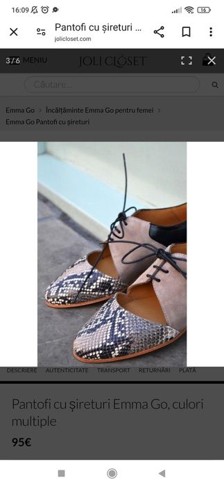 Pantofi de piele superbi Emma Go