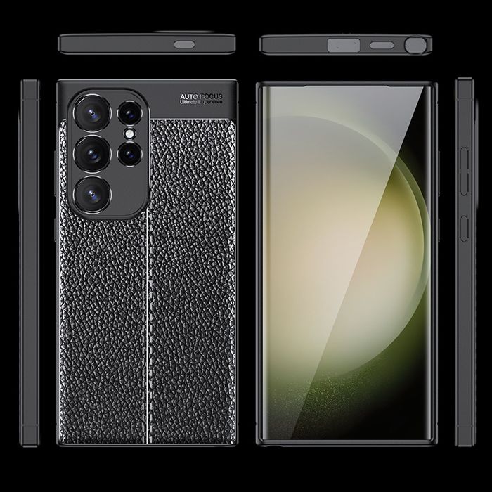 Samsung Galaxy S25 S24 S23 /Ultra/Plus/FE/ Лукс кейс гръб кожена шарка