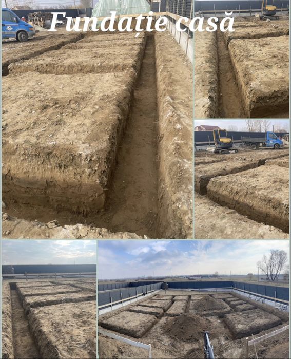 De inchiriat MINIEXCAVATOR excavari fundatii, santuri, demolari, terasamente, nivelari, picon de spart beton  etc. Lucrari de calitate