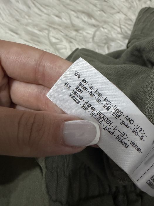 Zara дамски ленени къси панталони