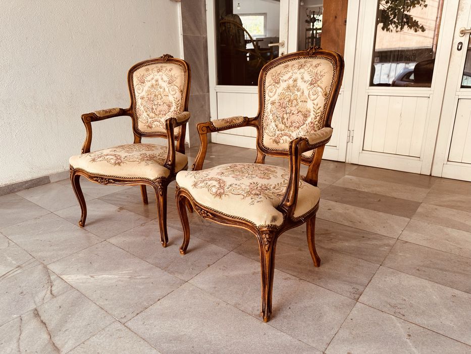 Комплект винтидж кресла стил Луи XV – 2 броя