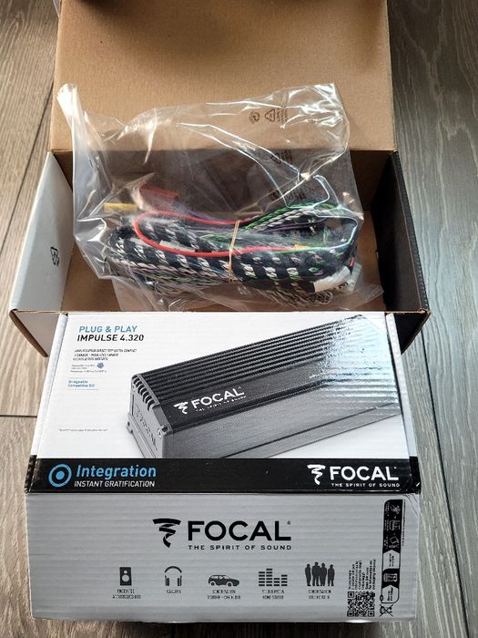 Pachet FOCAL/ subwoofer Isub Twin+amplif.Impulse 4.320+cablaj IW Imp2.2