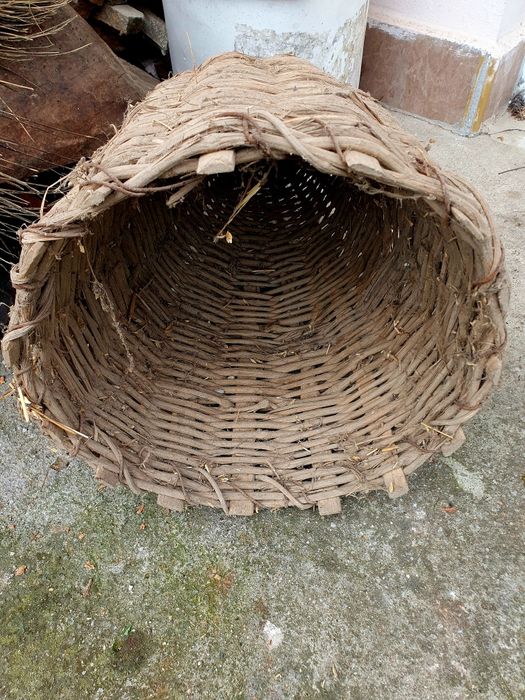 Дървено корито ,кош за декорация