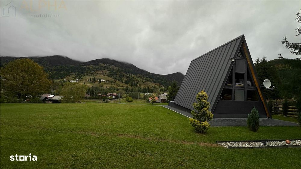Cabana A Frame 115mp utili, Teren 3450mp, Coada Lacului Colibita