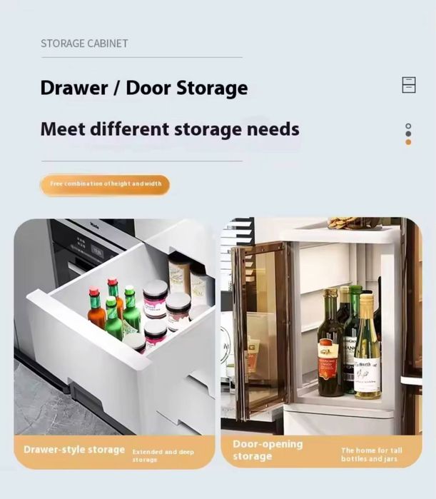 Шкаф-органайзер с дверцей и глубокими ящиками (4 и 5 этажей)