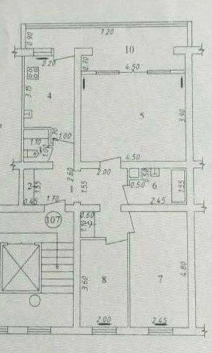 Алайский рынок Ц2 3х комнатная
