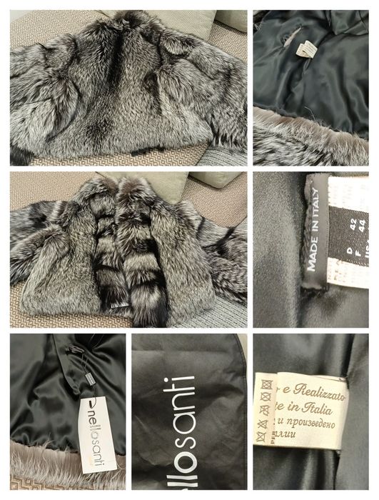 Шуба чернобурка новая.