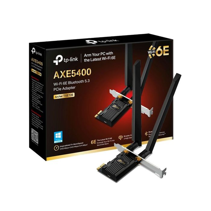 # TPLink Archer TXE72E AXE5400 WiFi 6E Tri-Band BT5.3 PCi-E Adapter