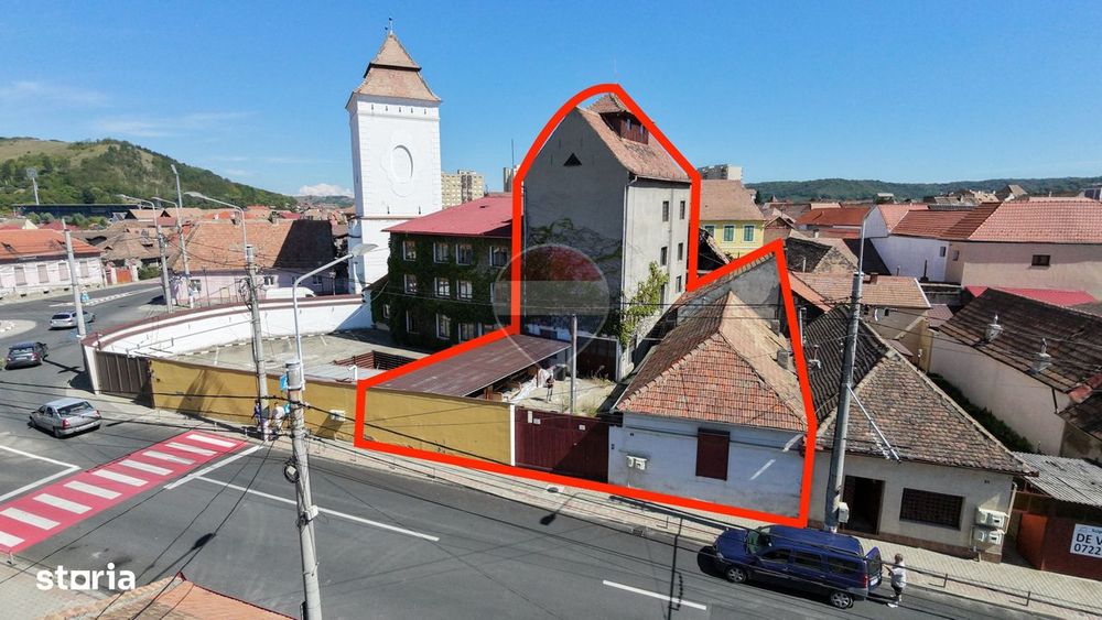 Cladire in zona centrală Mediaș - 363 mp construiți , curte 325mp
