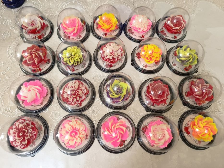 Мыльные цветы на 8 марта