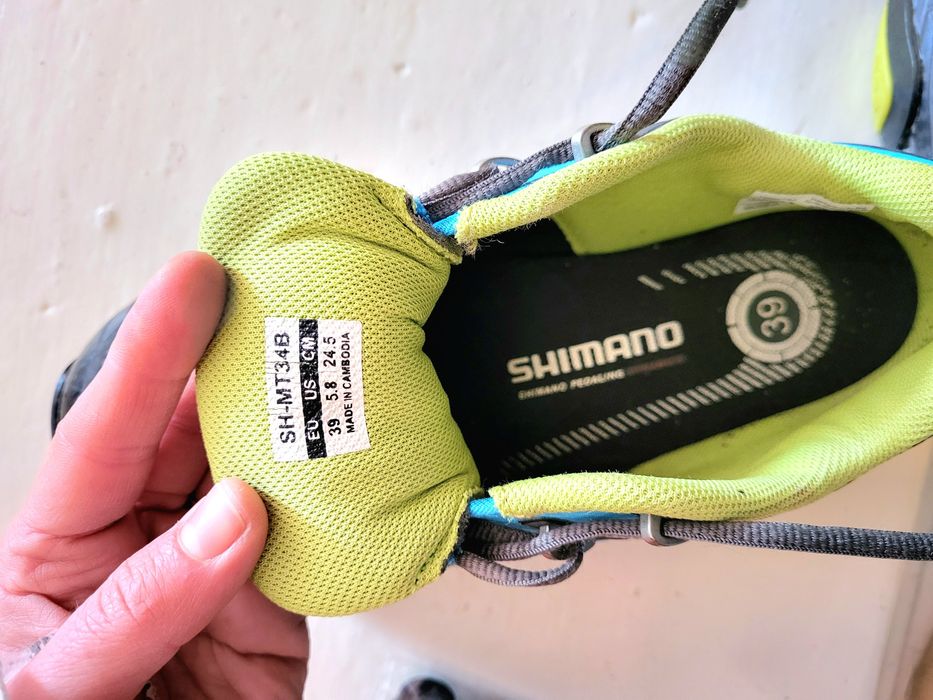 Pantofi sport, bicicleta, SPD-uri Shimano mărimea 39, 24.5 cm