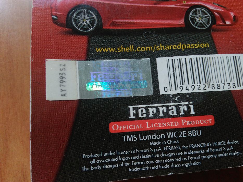 Breloc NOU P3- metalic - Ferrari Original cu holograma si sigilat