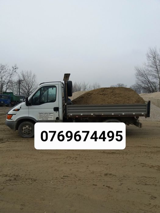 Transport nisip Direct din balastiera în șantier (acasă)