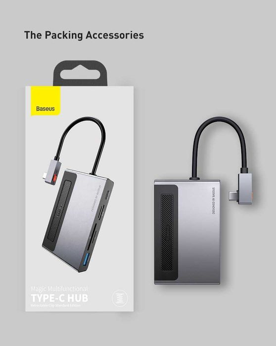 Baseus Magic Multifunctional Hub PD-100W / 4K-60Hz для iPad / MacBook