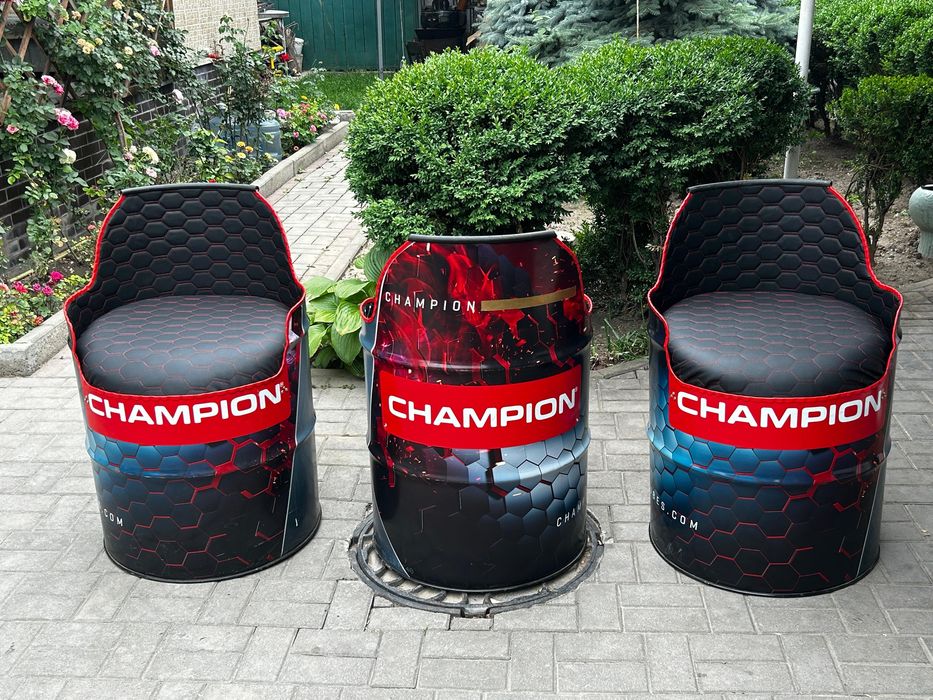 мебель. из бочек кресла